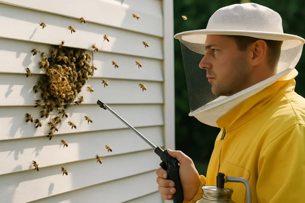 Bee extermination process